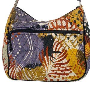 VERA BRADLEY Women Carryall Crossbody Bag Painted Feathers Multicolor Casual